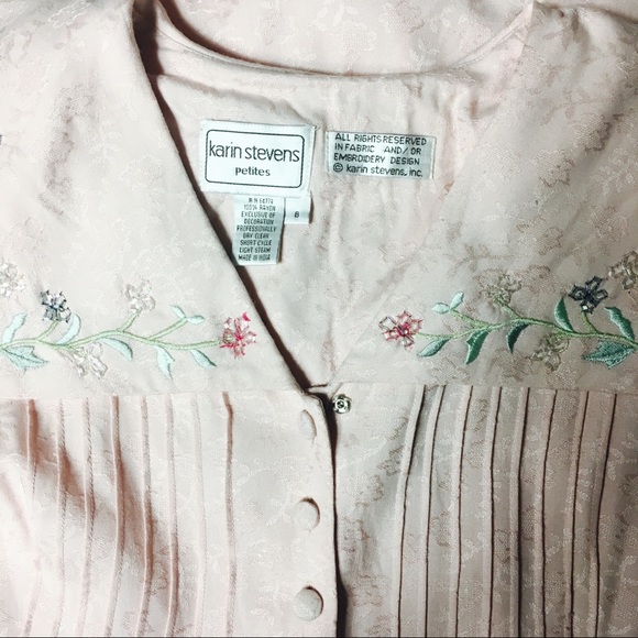 Vintage Karin Stevens Cottage core Dress modest - Picture 8 of 9